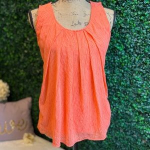 NY&Co orange sleeveless blouse, size Small, great condition